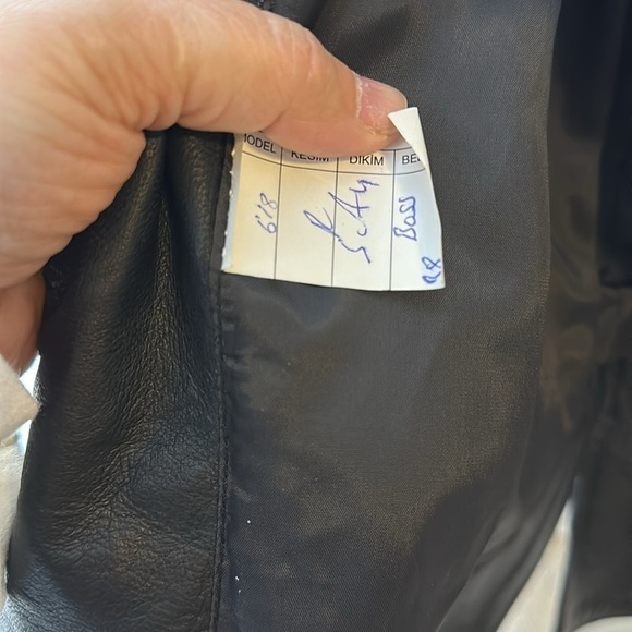 Hugo Boss Select Line Vintage Lambskin Leather Blazer Jacket Black Women’s Sz38 - Picture 10 of 11